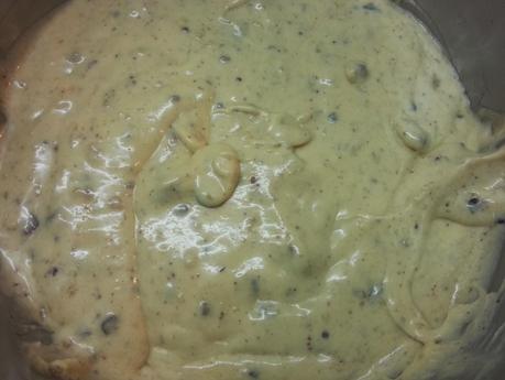 Bizcocho de caqui persimón en olla programable.