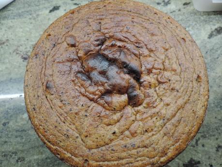 Bizcocho de caqui persimón en olla programable.