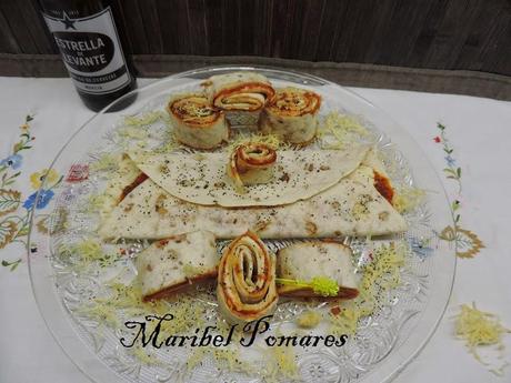 Wraps de sobrasada y quesitos.