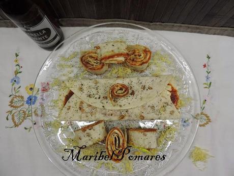 Wraps de sobrasada y quesitos.