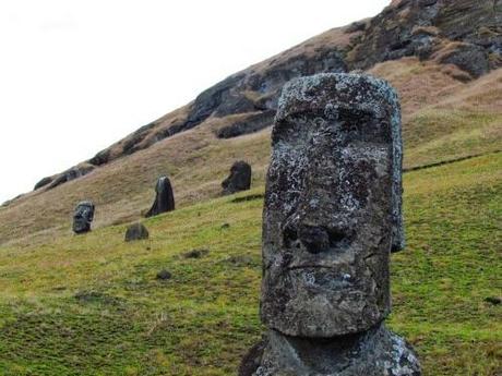 Volcán Ranu Raraku. Rapa Nui