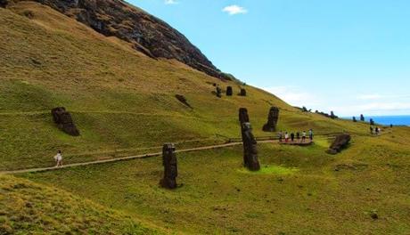 Volcán Ranu Raraku. Rapa Nui