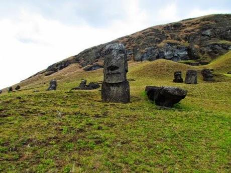 Volcán Ranu Raraku. Rapa Nui