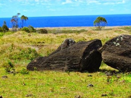 Volcán Ranu Raraku. Rapa Nui