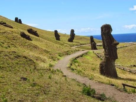 Volcán Ranu Raraku. Rapa Nui