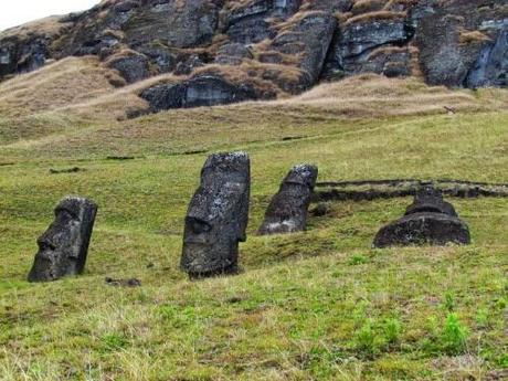 Volcán Ranu Raraku. Rapa Nui