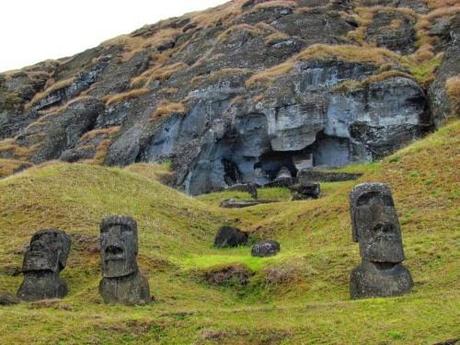 Volcán Ranu Raraku. Rapa Nui