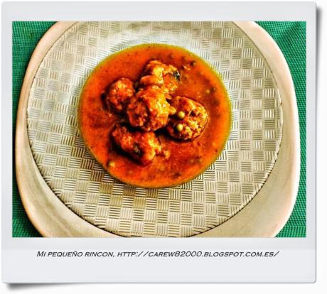 Albondigas con salsa de zanahorias