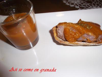 Barquitas de carrilleras a la reduccion de Pedro Ximenez