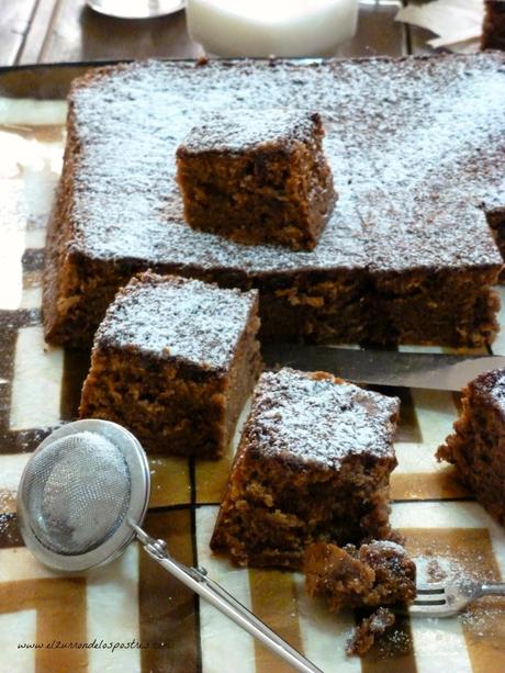 Bizcocho de Chocolate con Cerezas y Harina Teff