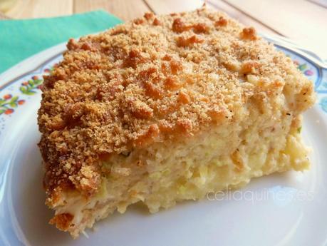 Costrada de calabacín sin gluten