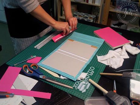 Taller de agenda con cierre de tapa.