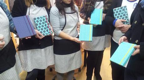 Taller de agenda con cierre de tapa.