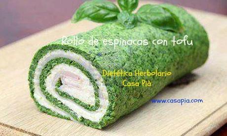 Recetas vegetarianas, Rollo de espinacas con tofu Rollo-de-espinacas-con-tofu (1).