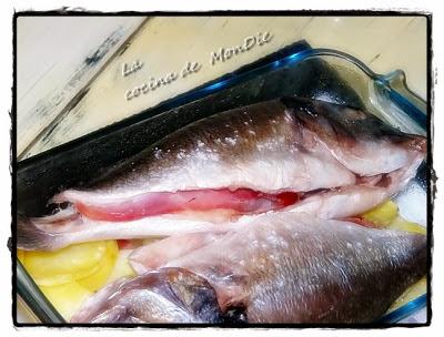 Dorada con jamón Dorada con jamón