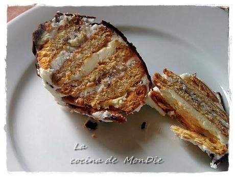 Tronco de galleta helado