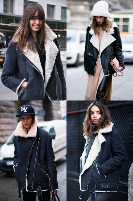 oversize aviator jacket outfits con chaquetas aviador oversize