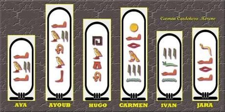 Jeroglíficos Egipcios: Escribimos nuestro nombre