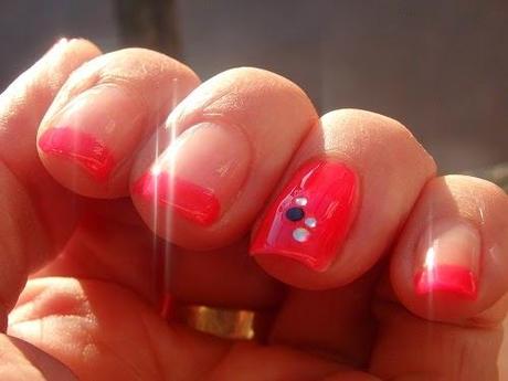 manicura francesa facil rosa 