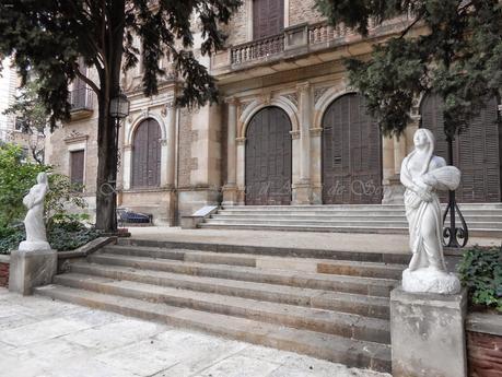 ELS JARDINS DE JULIO MUÑOZ RAMONET, C/ MUNTANER 290-282, EN LA BARCELONA D' ABANS, D' AVUI I DE SEMPRE...15-02-2015...!!!