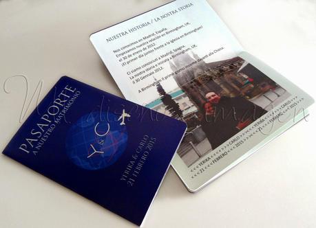 Invitaciones de Boda: Pasaporte + Tarjeta de Embarque