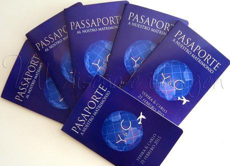 Invitaciones de Boda: Pasaporte + Tarjeta de Embarque