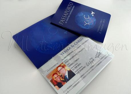 Invitaciones de Boda: Pasaporte + Tarjeta de Embarque