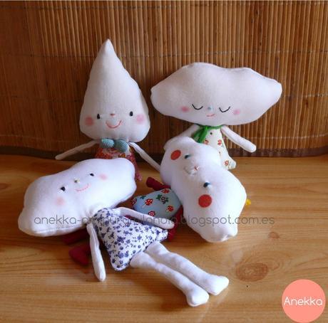 colección muñecas de trapo artesanales fabric doll handmade anekka