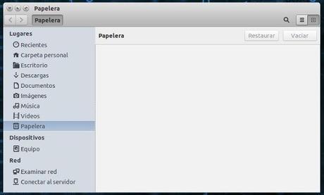 Como vaciar la papelera cuando no se puede en Ubuntu