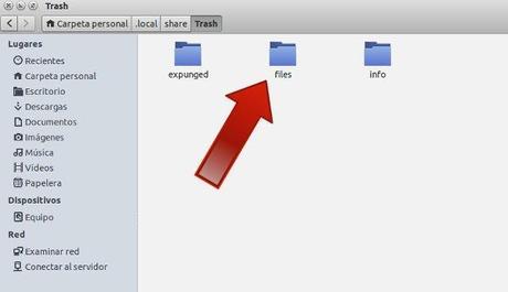 Como vaciar la papelera cuando no se puede en Ubuntu
