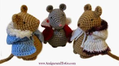 TUTORIAL: Como hacer ratoncitos amigurumis navideños a crochet