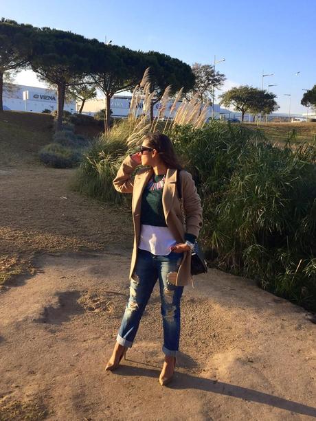 White Shirt & Crop Top