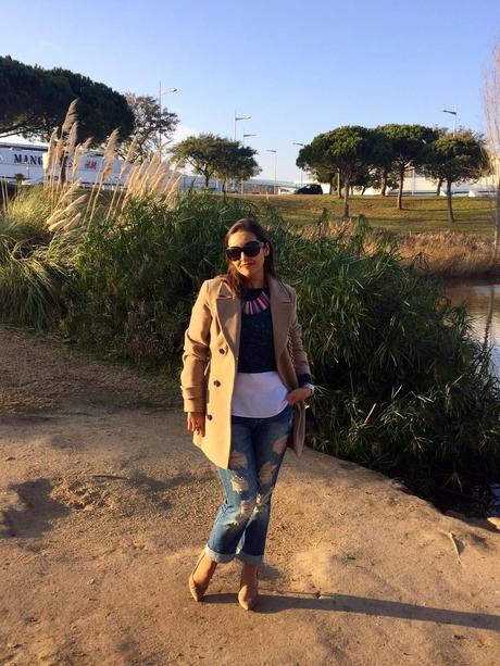 White Shirt & Crop Top