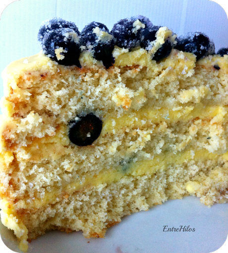 TARTA DE LIMON Y ARANDANOS ESCARCHADOS