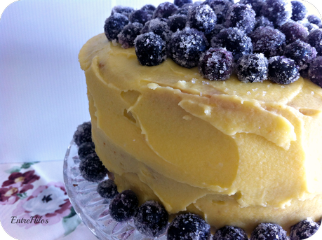TARTA DE LIMON Y ARANDANOS ESCARCHADOS