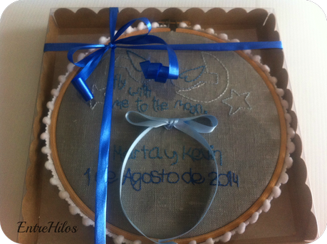 PORTA ANILLOS EN BASTIDOR MARTA&KEVIN