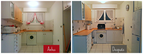 antes y despues cocina