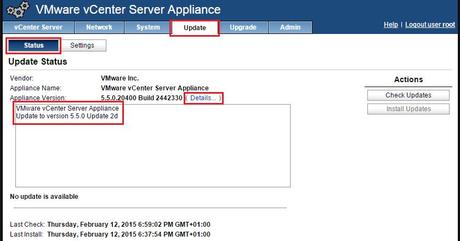 vCenter Server Appliance actualizado por DBigCloud