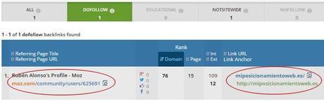 Enlace dofollow desde perfil moz