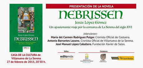 Nebrissen: la primera novela de Jesús López Gómez