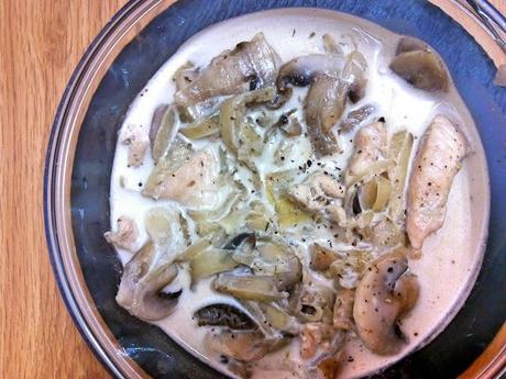 Pechugas de pollo con salsa de champiñones