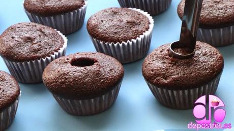 CUPCAKES DE DOBLE CHOCOLATE