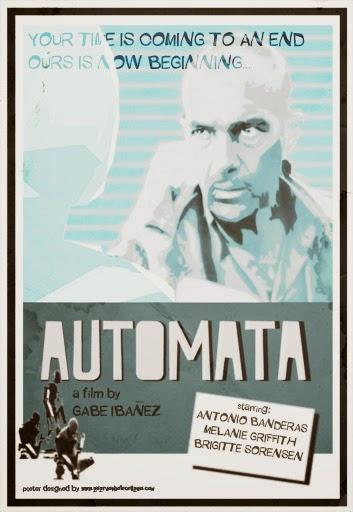 poster Autómata Antonio Banderas