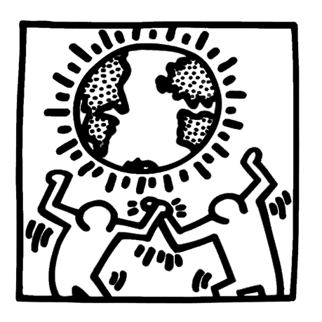 posters para colorear de keith haring 