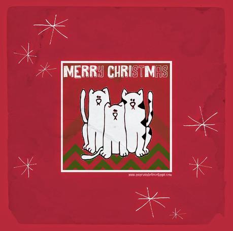 posters navideños con gatos posters navideños con gatos