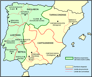 Comienzos de la conquista de Hispania por los Visigodos: La batalla del río Orbigo (456)