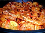 Langostinos horno tomillo canela