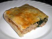 Pastel carne masa hojaldre