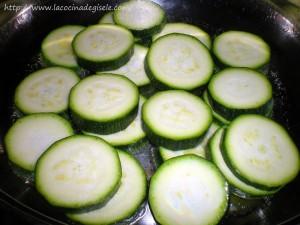 Calabacines con salsa de mostaza