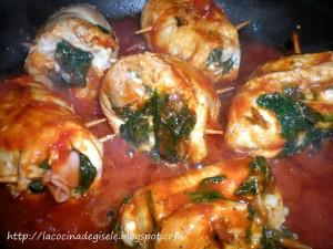 Involtini di pollo (rollitos de pollo)